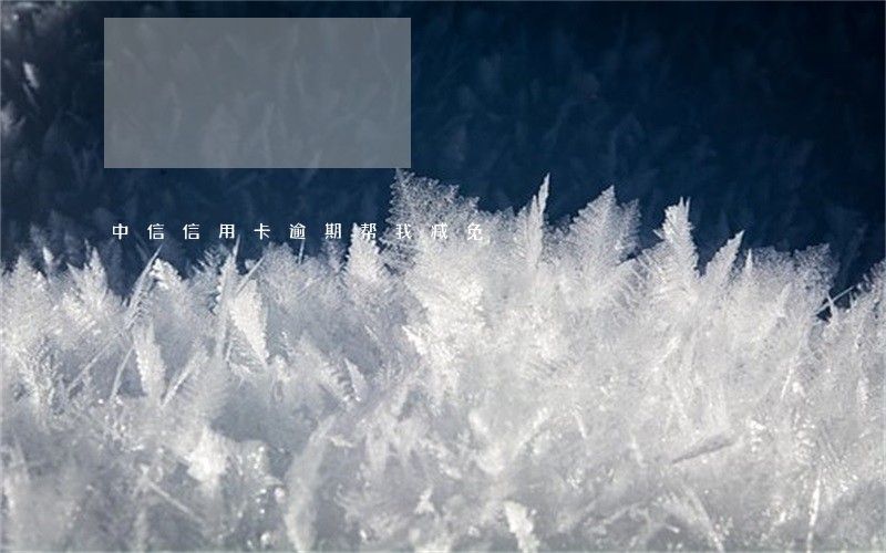中信信用卡逾期帮我减免 中信信用卡逾期帮我减免