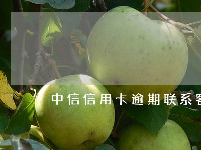 中信信用卡逾期联系客服分期 中信信用卡逾期联系客服分期