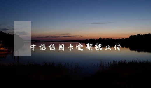 中信信用卡逾期被止付 中信信用卡逾期被止付