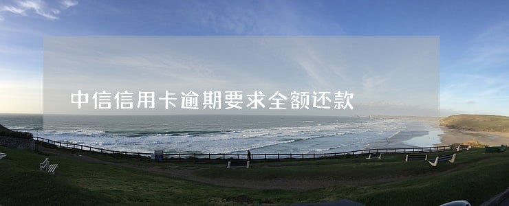 中信信用卡逾期要求全额还款