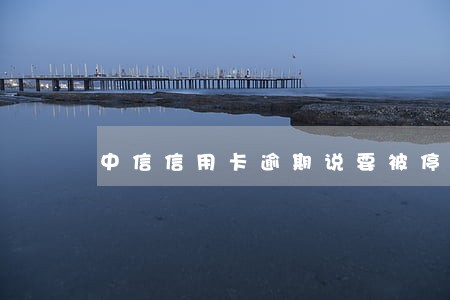 中信信用卡逾期说要被停卡 中信信用卡逾期说要被停卡