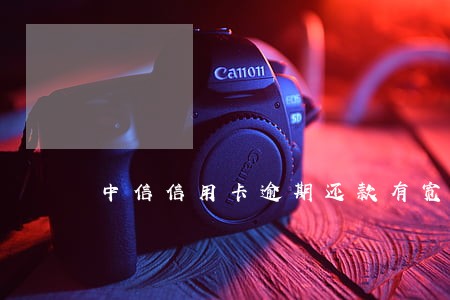 中信信用卡逾期还款有宽限期吗