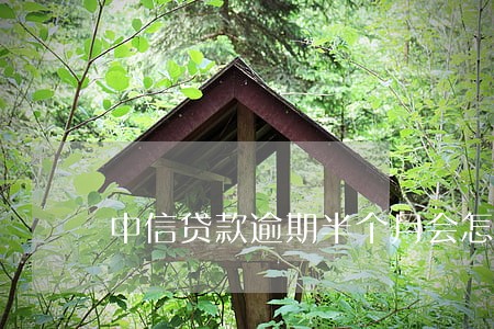中信贷款逾期半个月会怎么样