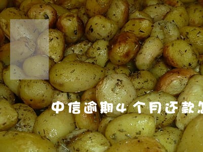中信逾期4个月还款怎么处理 中信逾期4个月还款怎么处理
