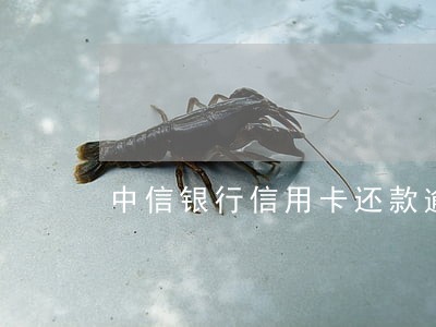 中信银行信用卡还款逾期了十几天