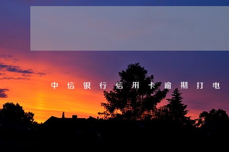 中信银行信用卡逾期打电话催款 中信银行信用卡逾期打电话催款