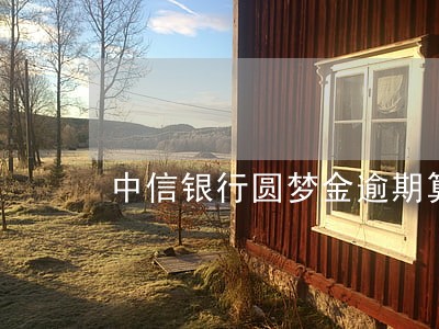 中信银行圆梦金逾期算信用卡本金