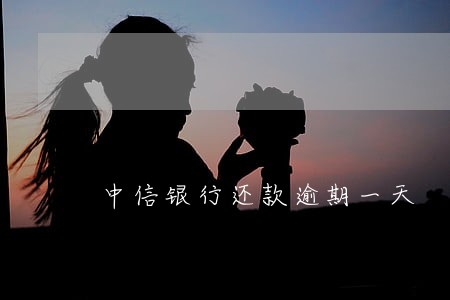 中信银行还款逾期一天