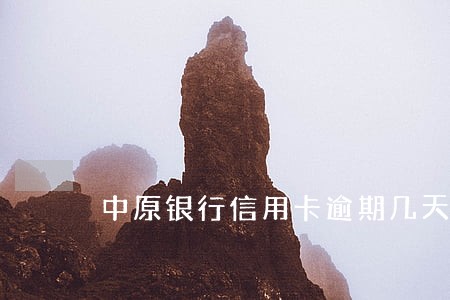 中原银行信用卡逾期几天不算逾期