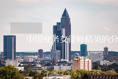 中国业务女律师精英的分享 中国业务女律师精英的分享