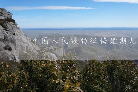 中国人民银行征信逾期几年清零 中国人民银行征信逾期几年清零
