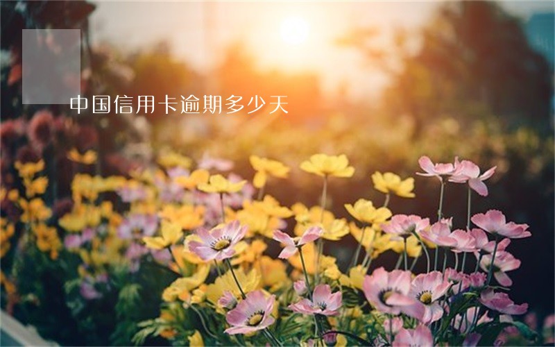 中国信用卡逾期多少天 中国信用卡逾期多少天