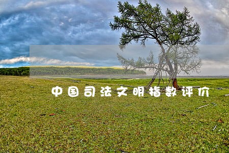 中国司法文明指数评价 中国司法文明指数评价
