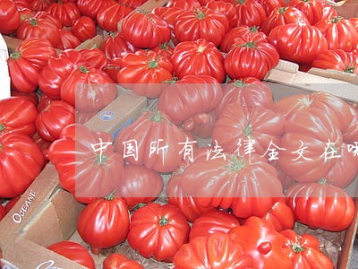 中国所有法律全文在哪里可找到