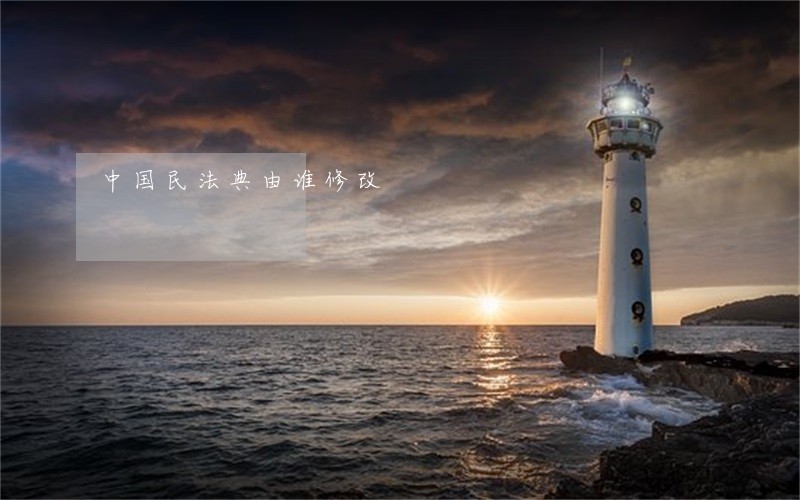 中国民法典由谁修改 中国民法典由谁修改