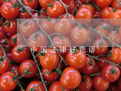 中国法律好荒谬 中国法律好荒谬
