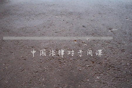 中国法律对于间谍