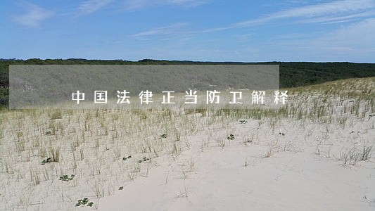 中国法律正当防卫解释 中国法律正当防卫解释