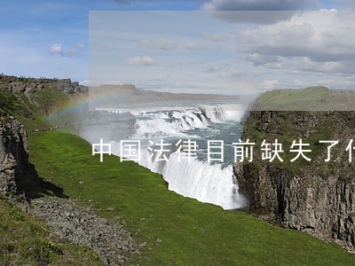 中国法律目前缺失了什么 中国法律目前缺失了什么
