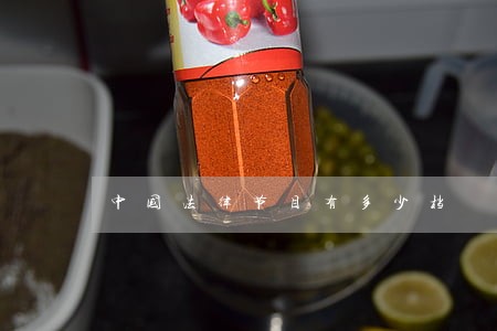 中国法律节目有多少档