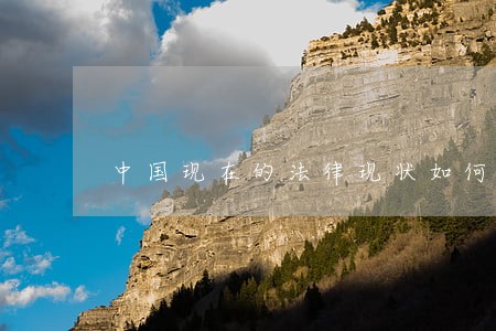 中国现在的法律现状如何 中国现在的法律现状如何