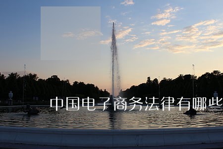 中国电子商务法律有哪些 中国电子商务法律有哪些