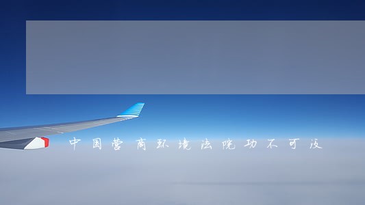 中国营商环境法院功不可没 中国营商环境法院功不可没