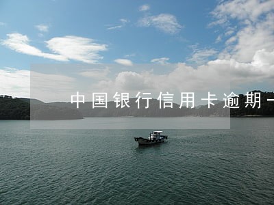 中国银行信用卡逾期一万会上门