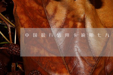中国银行信用卡逾期七八年起诉 中国银行信用卡逾期七八年起诉