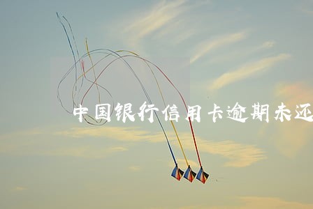 中国银行信用卡逾期未还 中国银行信用卡逾期未还