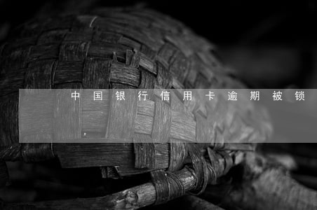 中国银行信用卡逾期被锁卡 中国银行信用卡逾期被锁卡