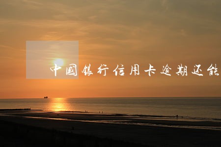 中国银行信用卡逾期还能用吗 中国银行信用卡逾期还能用吗