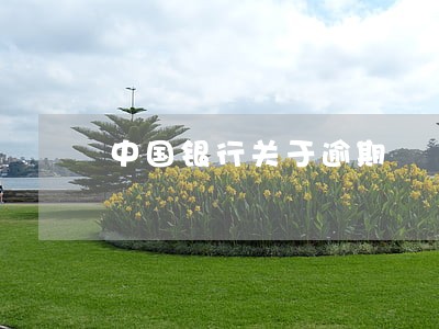 中国银行关于逾期 中国银行关于逾期