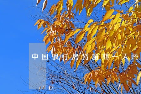中国银行房贷逾期一天还款后果 中国银行房贷逾期一天还款后果