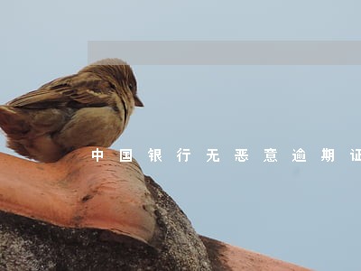 中国银行无恶意逾期证明模板 中国银行无恶意逾期证明模板
