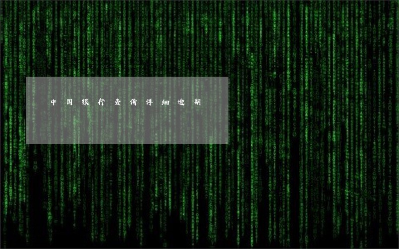 中国银行查询详细逾期 中国银行查询详细逾期