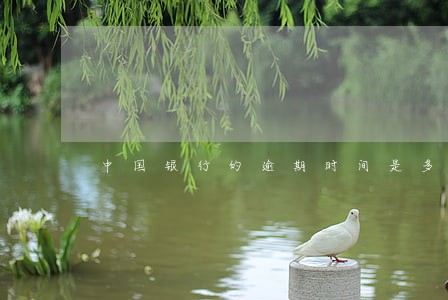 中国银行的逾期时间是多少天 中国银行的逾期时间是多少天