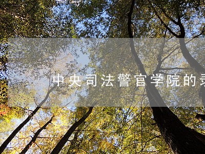 中央司法警官学院的录起分数线