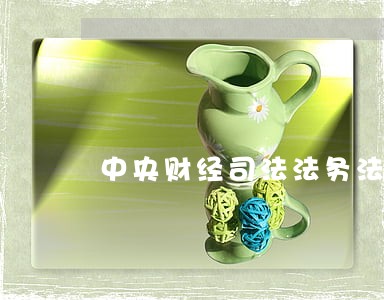 中央财经司法法务法硕