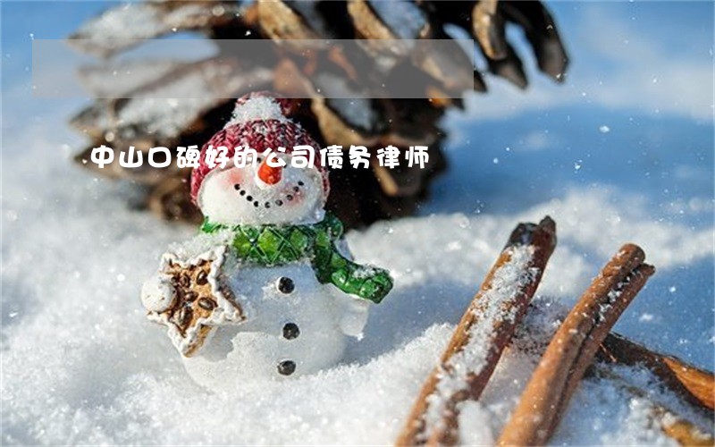 中山口碑好的公司债务律师 中山口碑好的公司债务律师