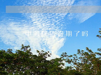 中融民信逾期了吗 中融民信逾期了吗