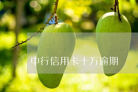 中行信用卡十万逾期 中行信用卡十万逾期