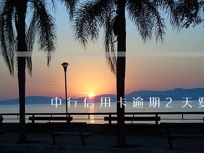 中行信用卡逾期2天要利息吗