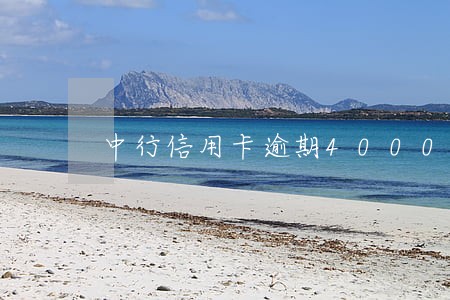 中行信用卡逾期4000三年