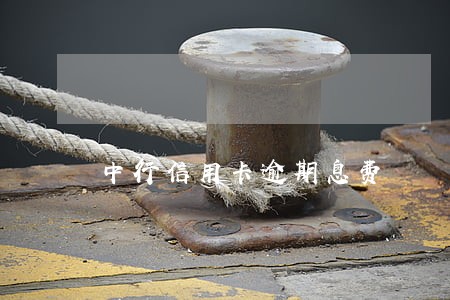 中行信用卡逾期息费 中行信用卡逾期息费