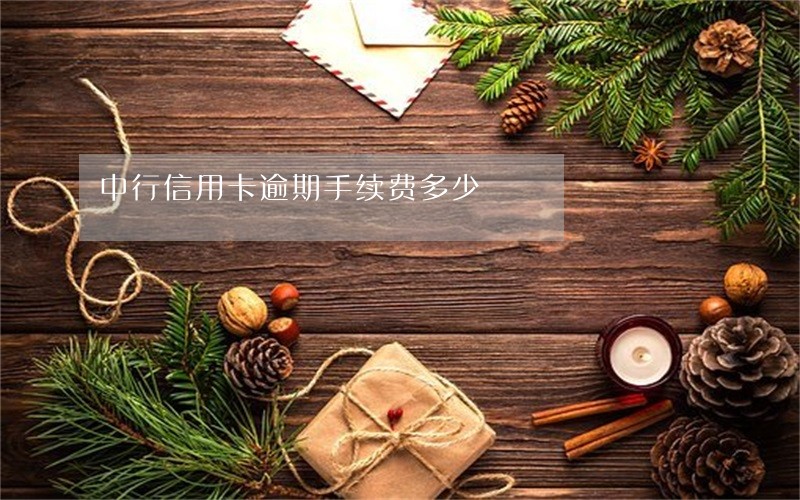 中行信用卡逾期手续费多少 中行信用卡逾期手续费多少