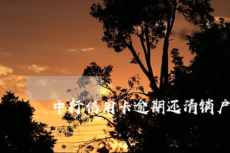 中行信用卡逾期还清销户 中行信用卡逾期还清销户