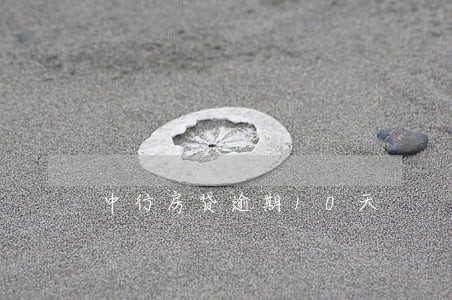 中行房贷逾期10天 中行房贷逾期10天