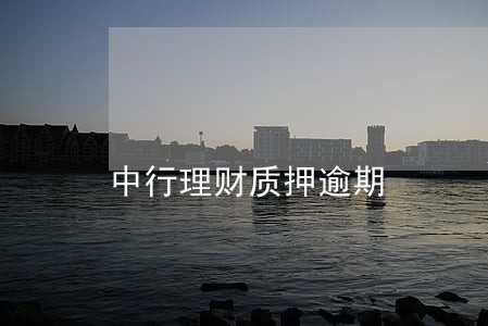 中行理财质押逾期 中行理财质押逾期