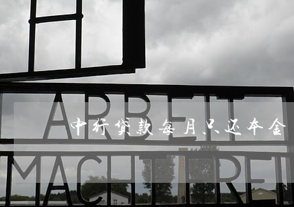 中行贷款每月只还本金 中行贷款每月只还本金